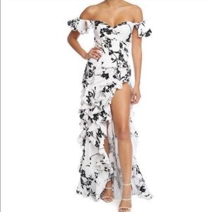 ISO Luxxel black & white floral dress